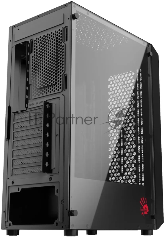 Корпус Bloody BD-CC114 черный без БП ATX 8x120mm 1xUSB2.0 1xUSB3.0 audio bott PSU