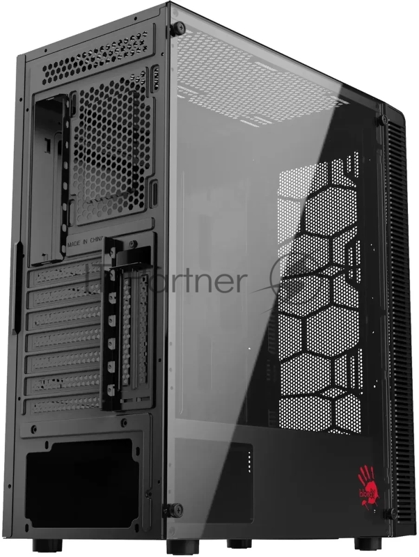 Корпус Bloody BD-CC115 черный без БП ATX 8x120mm 1xUSB2.0 1xUSB3.0 audio bott PSU