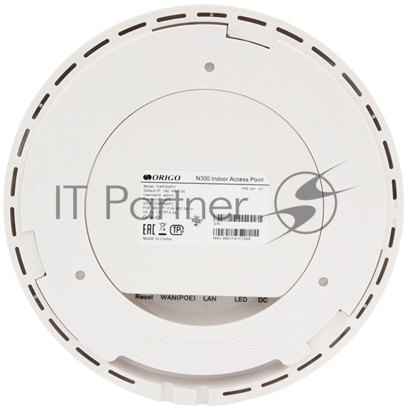 Точка доступа Origo OAP300FC (OAP300FC/A1A) N300 10/100BASE-TX белый