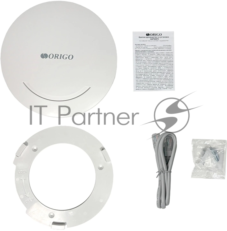 Точка доступа Origo OAP300FC (OAP300FC/A1A) N300 10/100BASE-TX белый