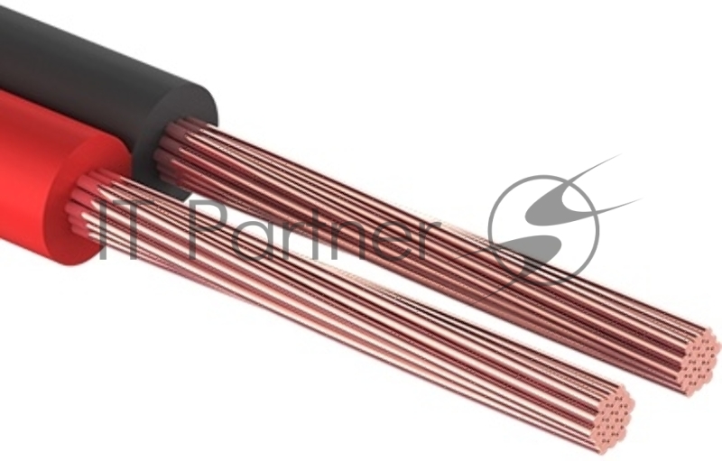 Кабель акустический ШВПМ 2х0.35 кв.мм, красно-черный, 100 м