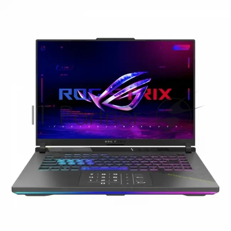 Ноутбук/ ASUS ROG Strix G16 G614FR-S5056 16(2560x1600 (матовый, 240Hz) IPS)/AMD Ryzen 9 9955HX(2.5Ghz)/16384Mb/1024PCI GeForce RTX 5070 Ti(12288Mb)/Cam/BT/WiFi/90WHr/ 1y/2.5kg/Volt Green/DOS + NumberPad