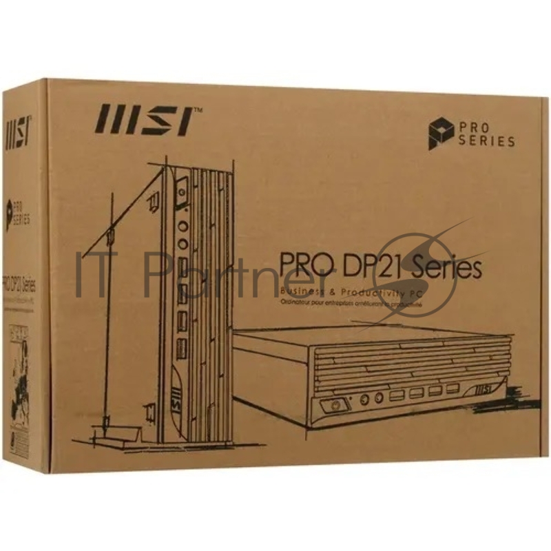 Компьютер MSI Pro DP21 14M Mini Core i5-14400 (2.5GHz), NoMemory, noHDD, noSSD, Intel Graphics, noDVD, WiFi, BT, 120W, VESA, COM Port, no keyboard&mouse, noOS, 1y war-ty