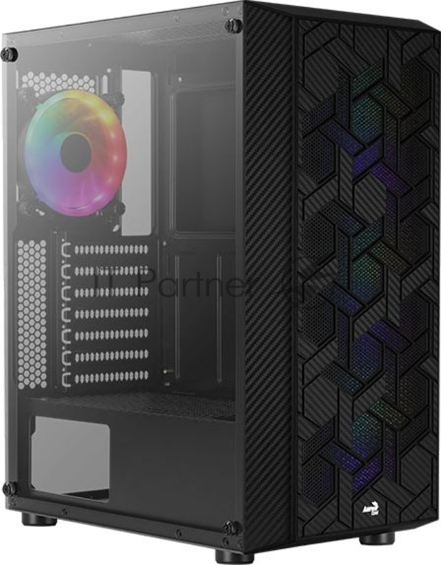 Корпус Aerocool / Formula Hive-G-BK-v2 черный без БП ATX 4x120mm 1xUSB2.0 2xUSB3.0 audio bott PSU