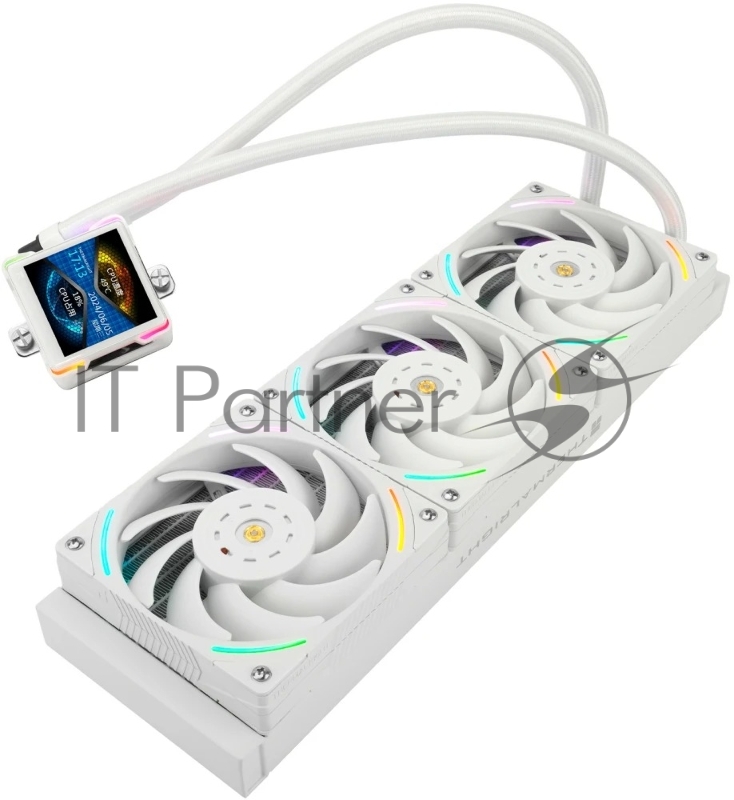 Система водяного охлаждения Thermalright Elite Vision 360 ARGB Soc-AM5/AM4/1200/1700/1851 белый 4-pin 27.7dB Al LCD Ret (E-VISION-360-WH-ARGB)