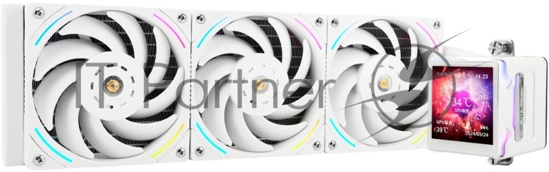 Система водяного охлаждения Thermalright Elite Vision 360 ARGB Soc-AM5/AM4/1200/1700/1851 белый 4-pin 27.7dB Al LCD Ret (E-VISION-360-WH-ARGB)