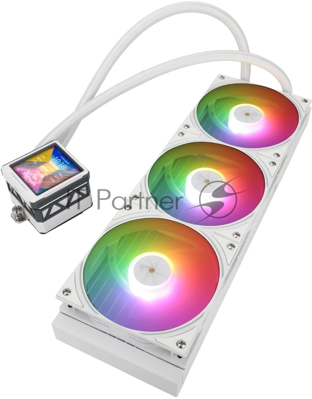 Система водяного охлаждения Thermalright Frozen Warframe ULTRA 360 ARGB Soc-AM5/AM4/1151/1200/2066/201 белый 4-pin 29.6dB Al LCD Ret (F-WFRAME-ULT-360-WH-ARGB)