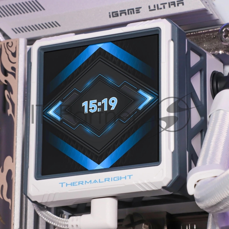 Система водяного охлаждения Thermalright Frozen Warframe ULTRA 360 ARGB Soc-AM5/AM4/1151/1200/2066/201 белый 4-pin 29.6dB Al LCD Ret (F-WFRAME-ULT-360-WH-ARGB)