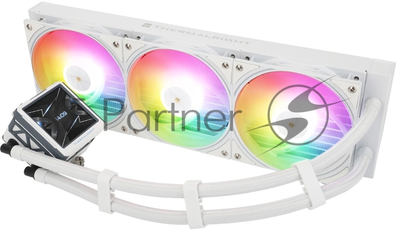 Система водяного охлаждения Thermalright Frozen Warframe ULTRA 360 ARGB Soc-AM5/AM4/1151/1200/2066/201 белый 4-pin 29.6dB Al LCD Ret (F-WFRAME-ULT-360-WH-ARGB)