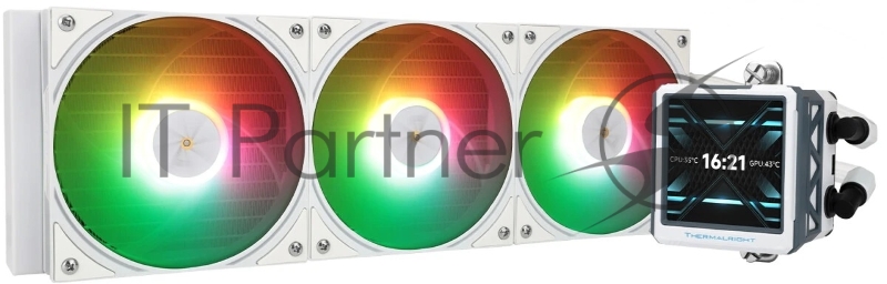 Система водяного охлаждения Thermalright Frozen Warframe ULTRA 360 ARGB Soc-AM5/AM4/1151/1200/2066/201 белый 4-pin 29.6dB Al LCD Ret (F-WFRAME-ULT-360-WH-ARGB)