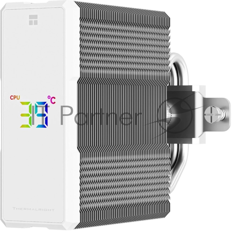 Устройство охлаждения(кулер) Thermalright Assassin X 120 R Digital Soc-AM5/AM4/1200/1700/1851 белый 4-pin 25.6dB Al+Cu LCD Ret (AX120-R-DIGITAL-WH)