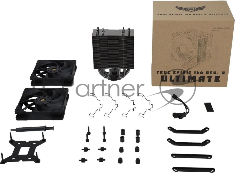 Устройство охлаждения(кулер) Thermalright True Spirit 120 Ultimate Soc-AM5/AM4/1151/1200/2066/201 4-pin 29.6dB Al+Cu 585gr Ret (TRUE-SPIRIT-120-ULT)