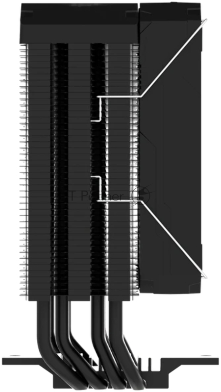 Кулер для процессора ALSEYE Q120S Plus(Black)