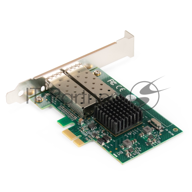 Комплект: Сетевой адаптер SFP ExeGate EXE-82576-F2 + 2xТрансивер Multi-Mode до 550м ExeGate EXT-1G-MM850-LC2-550M (EX296229RUS: PCI-E x1 v2.0, порты 2x SFP (10/100/1000Mb/s), Gigabit Server NIC Intel Chipset 82576-F2 + 2xEX298329RUS: Tx:850/Rx:850 нм