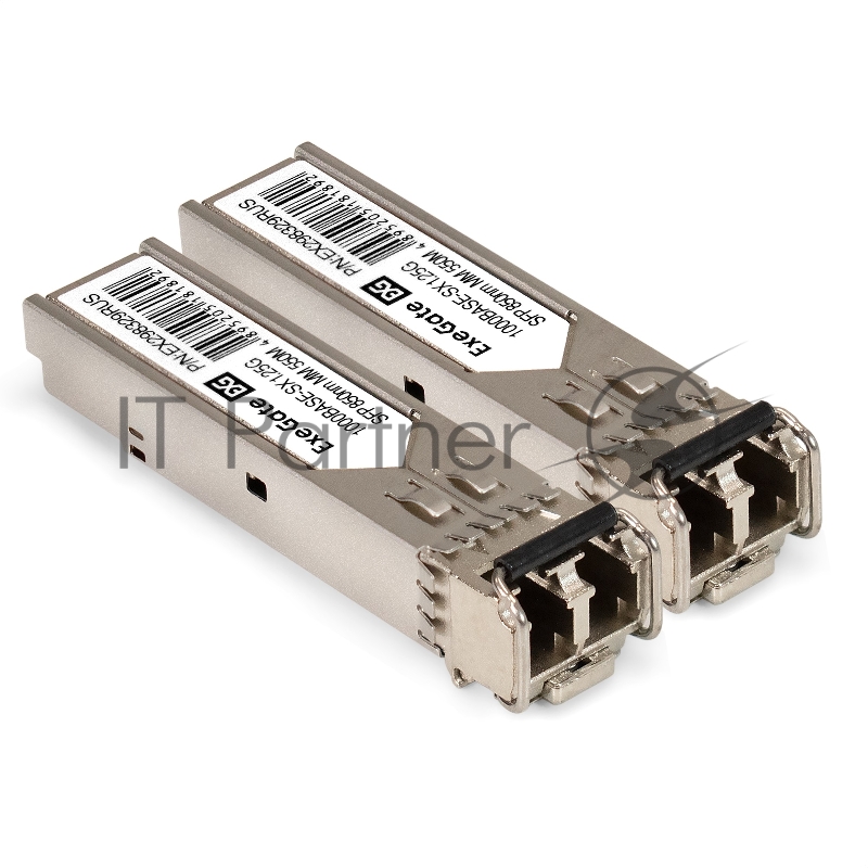 Комплект: Сетевой адаптер SFP ExeGate EXE-82576-F2 + 2xТрансивер Multi-Mode до 550м ExeGate EXT-1G-MM850-LC2-550M (EX296229RUS: PCI-E x1 v2.0, порты 2x SFP (10/100/1000Mb/s), Gigabit Server NIC Intel Chipset 82576-F2 + 2xEX298329RUS: Tx:850/Rx:850 нм