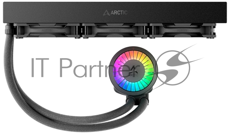 Жидкостная система охлаждения Arctic Cooling Liquid Freezer III Pro 360 ARGB Multi Compatible ACFRE00184A черный 120мм алюминий+медь 3000rpm 4-pin