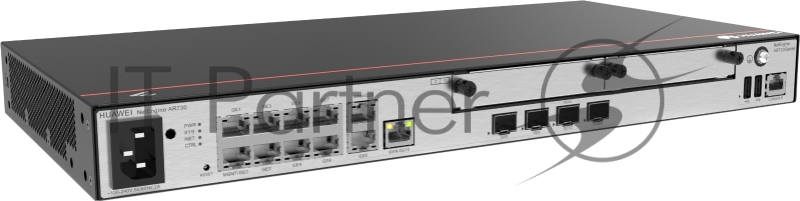 Маршрутизатор HUAWEI Router AR730 2*GE combo WAN, 8*GE LAN, 2*USB, 2*SIC, up to1200 users, forwarding performance 6Gbps