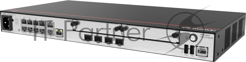 Маршрутизатор HUAWEI Router AR730 2*GE combo WAN, 8*GE LAN, 2*USB, 2*SIC, up to1200 users, forwarding performance 6Gbps