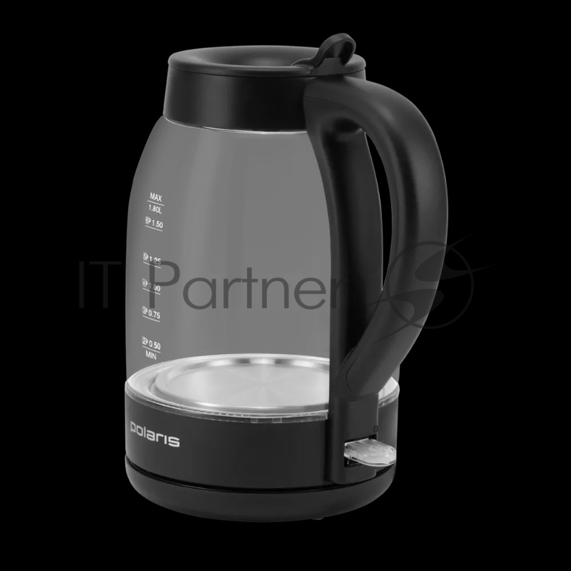 Чайник Polaris PWK-1797-СGL, 2200вт, 1,8л, стекло, черный