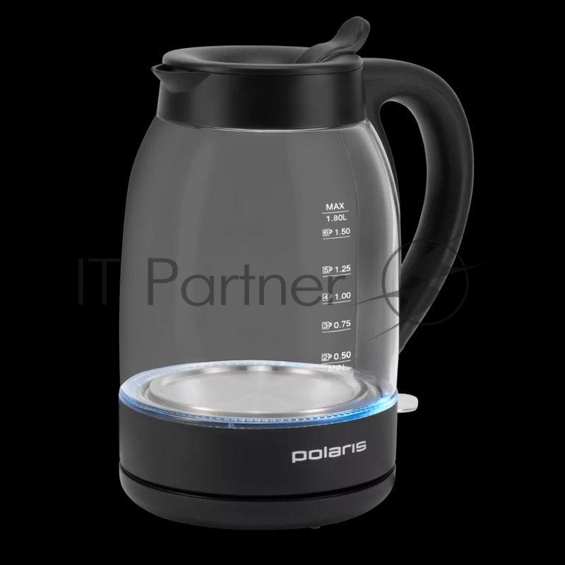 Чайник Polaris PWK-1797-СGL, 2200вт, 1,8л, стекло, черный