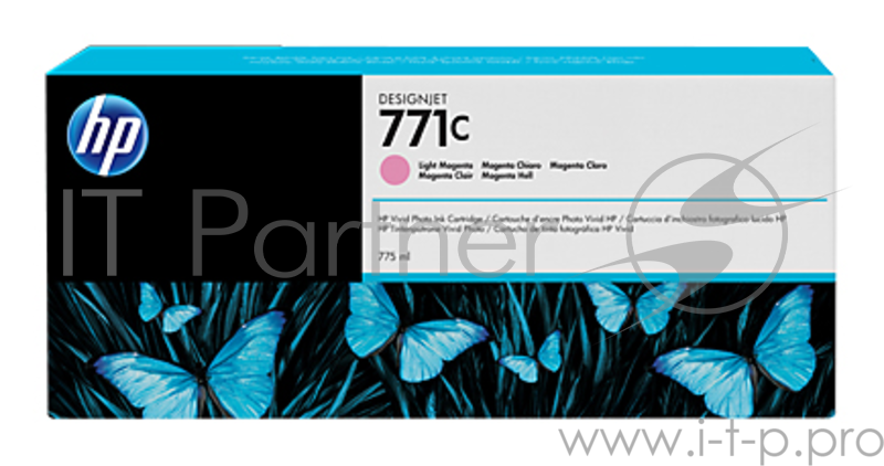 Cartridge HP 771C светло-пурпурный для HP Designjet Z6200 775 мл, 3 шт. в упаковке