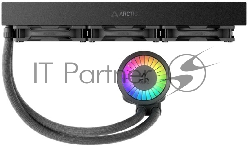 Жидкостная система охлаждения Arctic Cooling Liquid Freezer III Pro 360 ARGB Multi Compatible ACFRE00184A черный 120мм алюминий+медь 3000rpm 4-pin