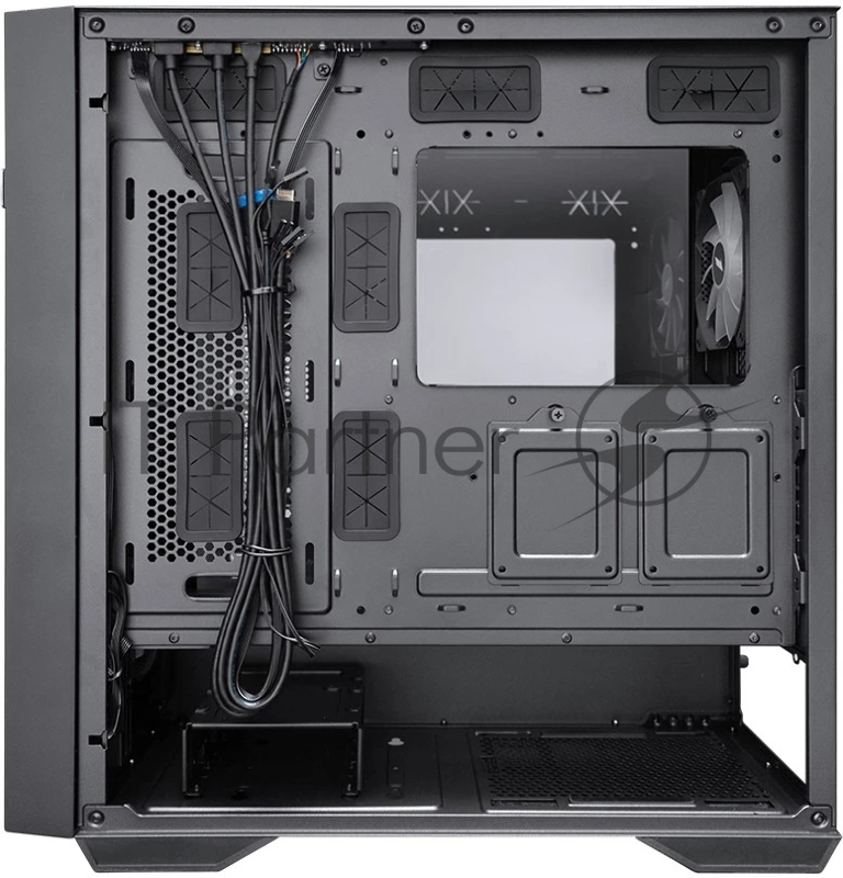 Компьютерный корпус 1STPLAYER FD8 Black / E-ATX / 4x120mm FRGB fans / FD8-BK-4F1