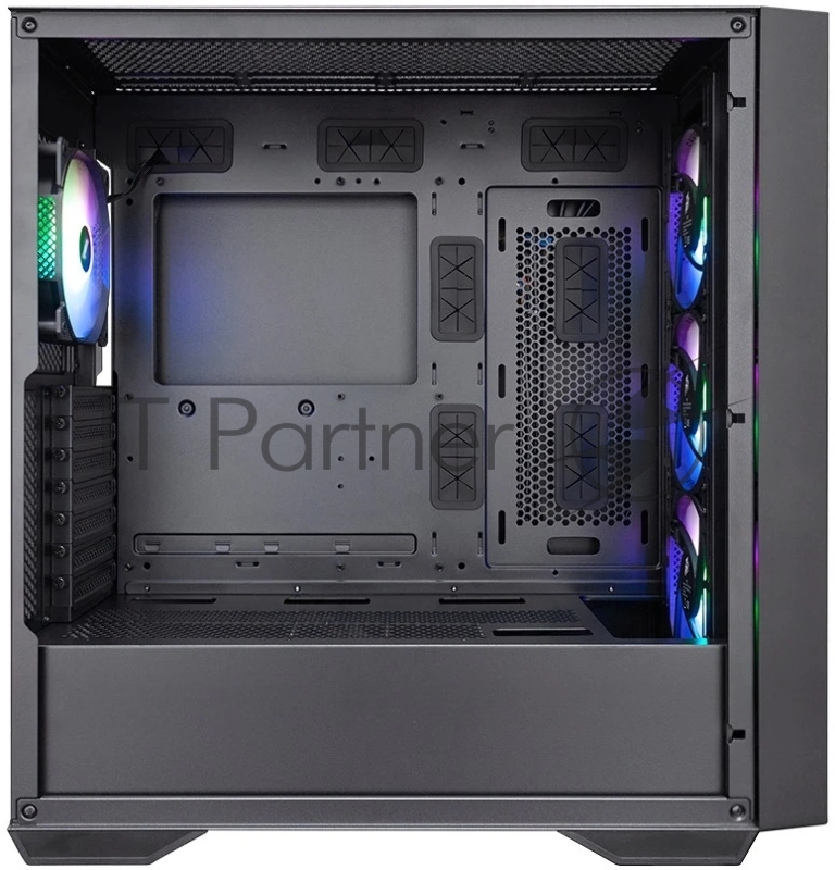 Компьютерный корпус 1STPLAYER FD8 Black / E-ATX / 4x120mm FRGB fans / FD8-BK-4F1