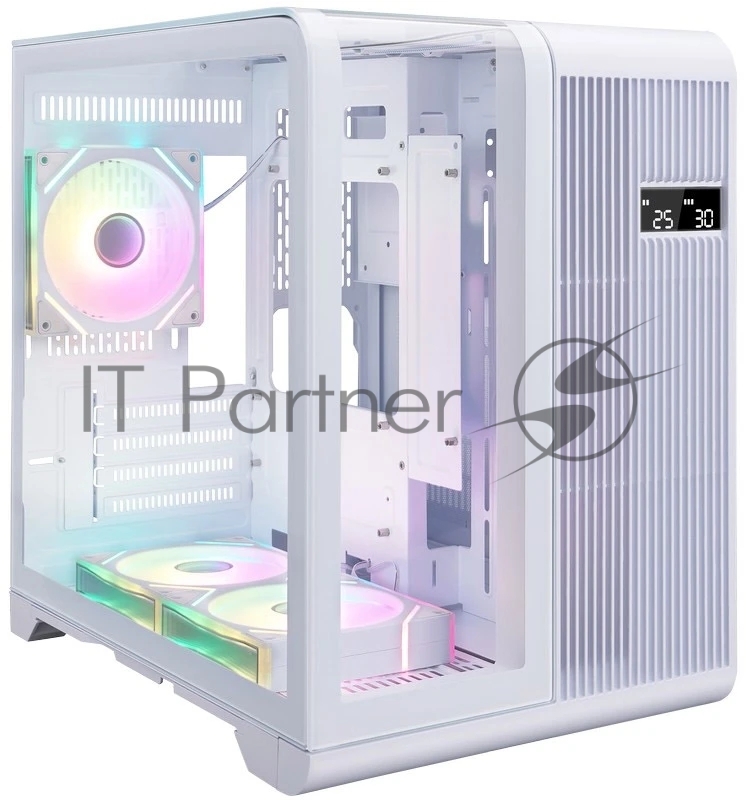 Компьютерный корпус 1STPLAYER RT5 ARGB White / mATX / 3x120mm ARGB fans / RT5-WH-2FC7R-W-1FC7-W