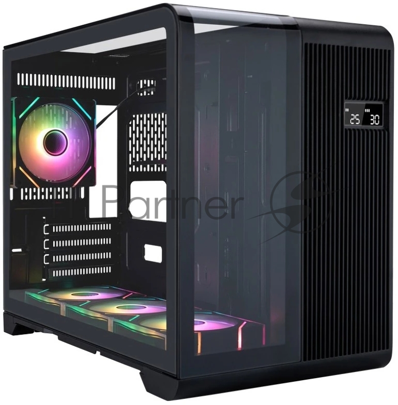 Компьютерный корпус 1STPLAYER RT6 ARGB Black / mATX / 4x120mm ARGB fans / RT6-BK-3FC7R-1FC7