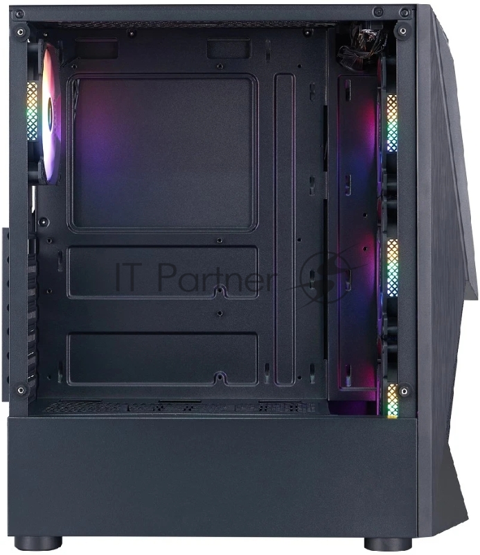 Компьютерный корпус 1STPLAYER DK DK-3 Black / ATX / 4x120mm FRGB fans / DK-3-BK-4F1