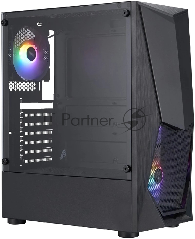 Компьютерный корпус 1STPLAYER DK DK-3 Black / ATX / 4x120mm FRGB fans / DK-3-BK-4F1