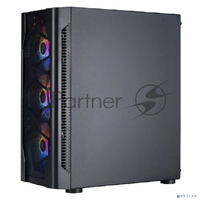 Компьютерный корпус 1STPLAYER DK D4 Black / ATX / 4x120mm FRGB fans / D4-BK-4F1
