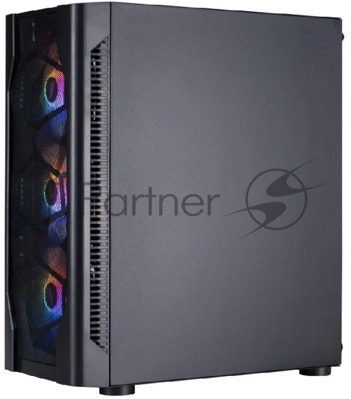 Компьютерный корпус 1STPLAYER DK D4 Black / ATX / 4x120mm FRGB fans / D4-BK-4F1