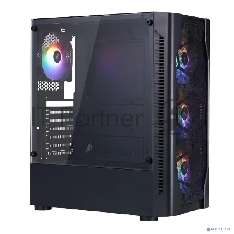 Компьютерный корпус 1STPLAYER DK D4 Black / ATX / 4x120mm FRGB fans / D4-BK-4F1