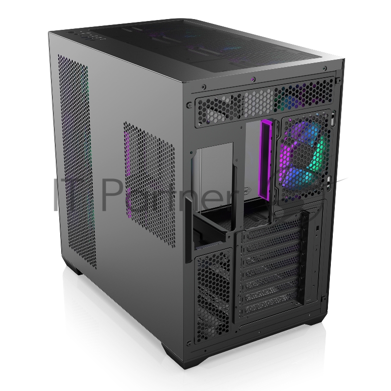 Корпус без блока питания/ Case Raijintek ATREUS BT7, Midi-Tower, TG, 7x120mm ARGB, 2xUSB-A 3.0 + 1xUSB Type-C , E-ATX, ATX, mATX, mITX Black