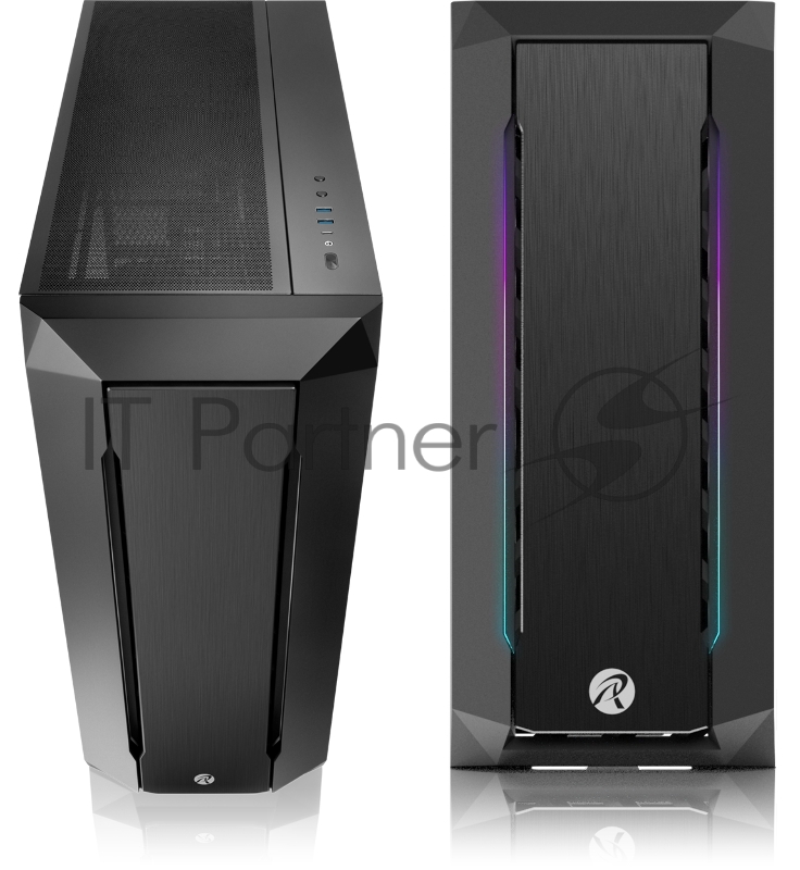 Корпус без блока питания/ Case Raijintek ZOFOS ULTRA, Full-Tower, TG, no fan, 2xUSB-A 3.0 + 1xUSB Type-C , SSI-EEB, E-ATX, ATX, mATX, mITX Black