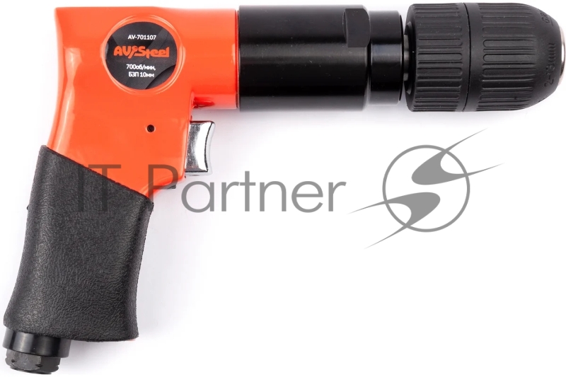 Дрель прямая Av Steel AV-701107 114л/мин патр.:быстрозажимной оранжевый/черный