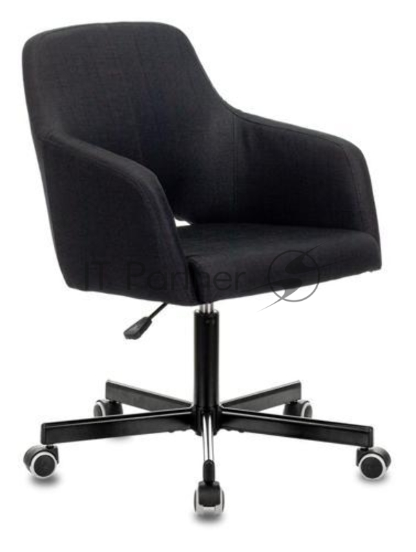 Кресло Бюрократ CH-380M черный эко.кожа крестов. металл