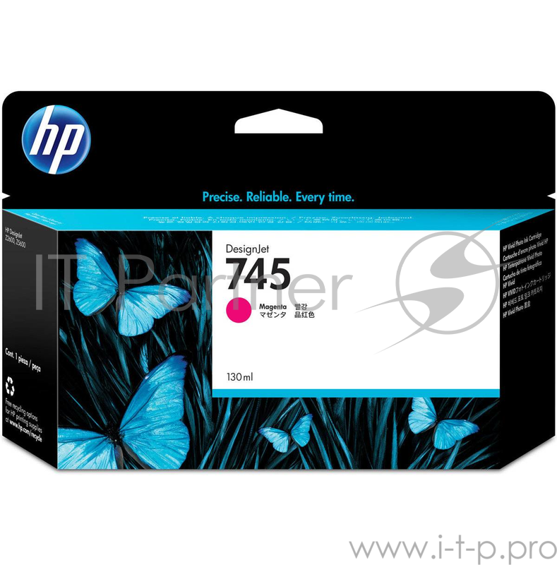 Cartridge HP 745 Пурпурный для HP DesignJet, 130ml