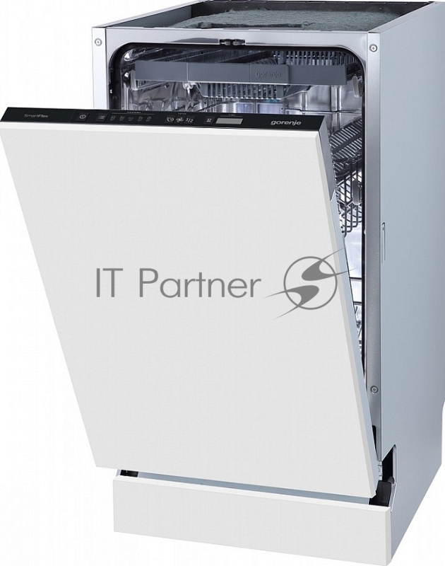 Встраиваемая посудомоечная машина Gorenje GV563E11, черный, 44.8 см, 10 компл., 47 дБ, класс A++