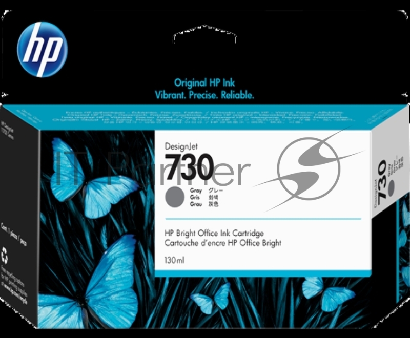 Cartridge HP 730 для HP DesignJet T1700, 130 мл, серый