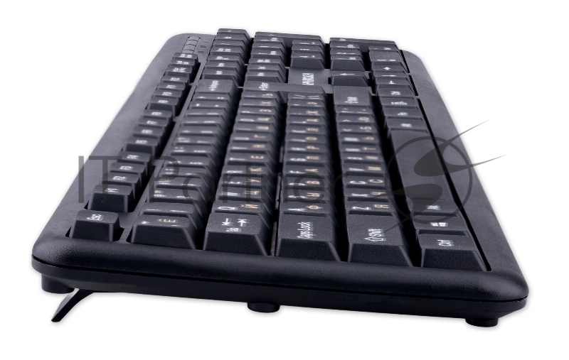 Комплект проводной клавиатура+мышь Гарнизон GKS-122, 104кл+3кн, 1000 DPI, 1.8м, черный