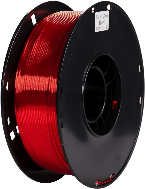 Пластик для принтера 3D Cactus CS-3D-PLA-1KG-S-RED PLA SILK d1.75мм 1кг L326м 1цв.