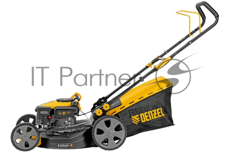 Газонокосилка бензиновая GLD-460-K, 150 см3, 46 см, 50 л Denzel