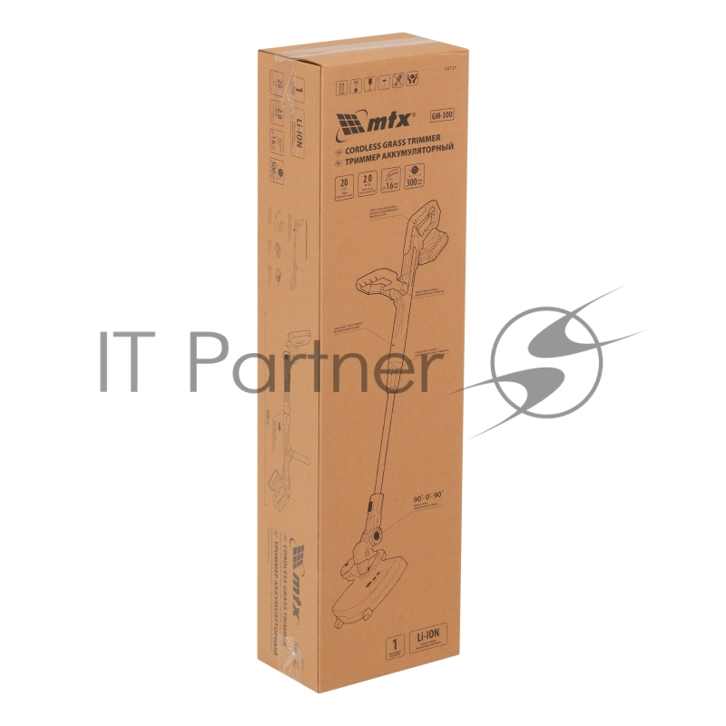 Триммер аккумуляторный GM-300, Li-Ion, 20 В MTX