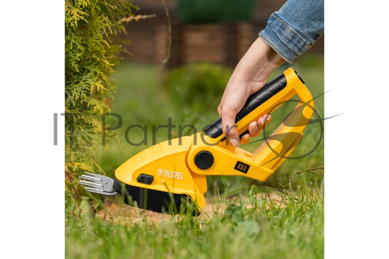 Ножницы-кусторез аккумуляторные GS-7, Li-Ion, 7,2 В Denzel