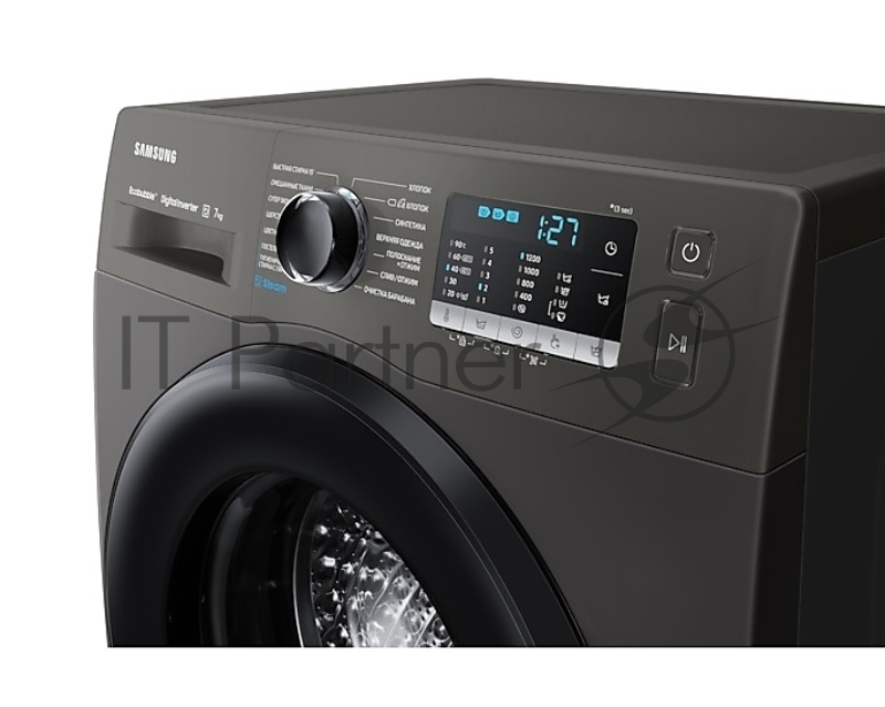 Стиральная машина Samsung WW70AGAS22AX нержавеющая сталь, загрузка фронтальная 7 кг, 1200 об/мин, класс: A+++
