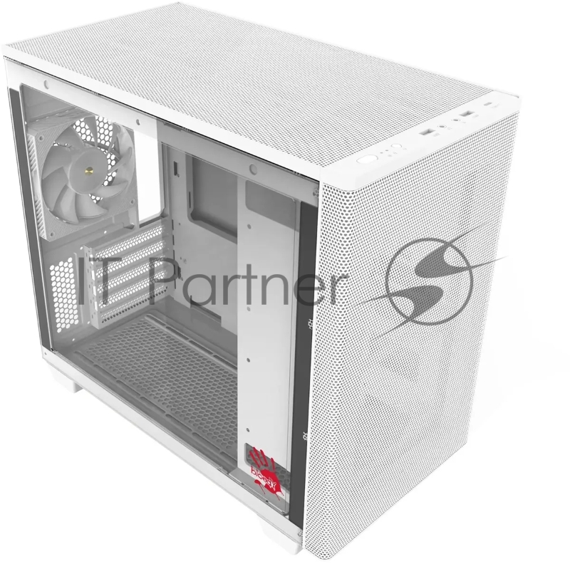 Корпус Bloody BD-CC117F белый без БП mATX 5x120mm 1xUSB2.0 1xUSB3.0 audio bott PSU