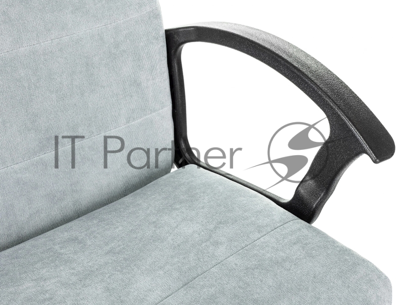 Кресло Бюрократ Triest Fabric серо-голубой Light-28 крестов. металл черный